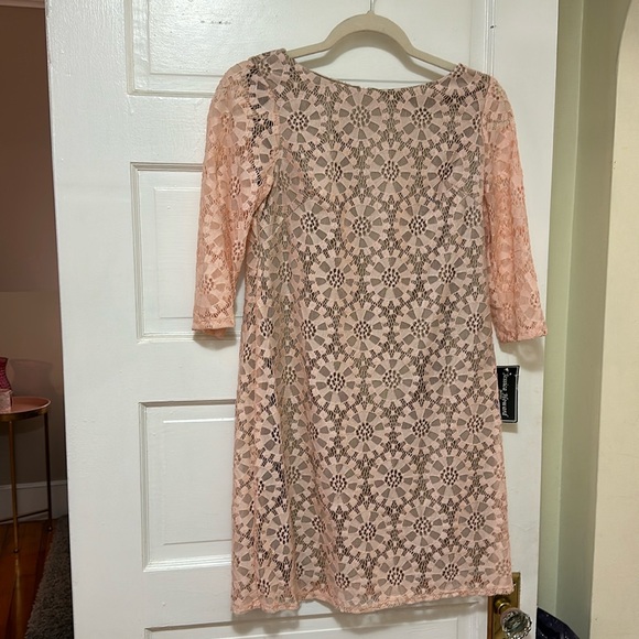 Light Pink Lace Dress - Picture 3 of 9